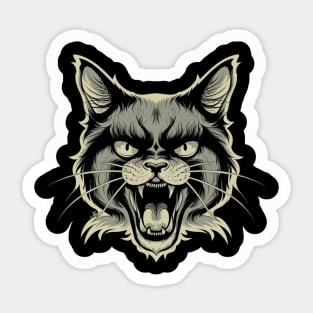 Angry Cat Swift Sticker